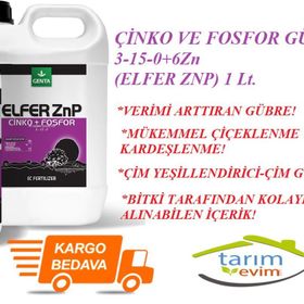 Genta 1Lt Elfer ZnP Çinko ve Fosfor Gübresi 3 15 0 6Zn