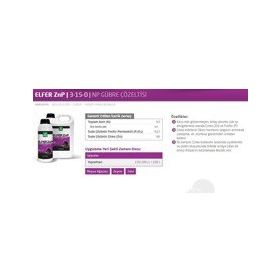 Genta 1Lt Elfer ZnP Çinko ve Fosfor Gübresi 3 15 0 6Zn