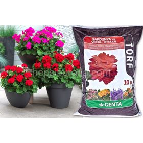 Genta Sardunya ve Çiçekli 10 lt Bitki Torfu