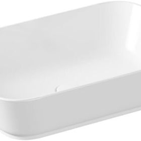 Geo 7425B003-0016 60 cm Beyaz Dikdörtgen Çanak Lavabo