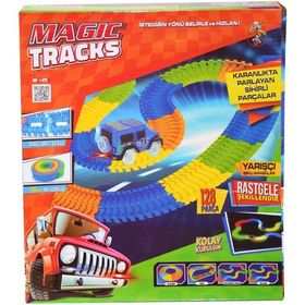 Gepettoys 8030 Magic Tracks 128 Parça Işıklı Yarış Pisti