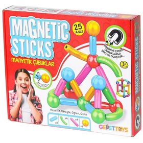Gepettoys MS-25 25 Parça Manyetik Çubuklar