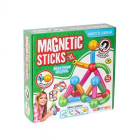 Gepettoys MS-42 42 Parça Manyetik Çubuk