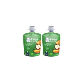 Gerber 2x90 gr Organik Elmalı ve Muzlu  Armut  Püresi