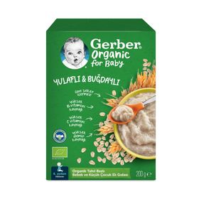 Gerber Organik Yulaflı Buğdaylı 200 gr Kaşık Maması