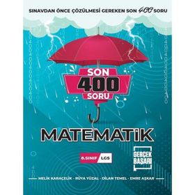Gerçek Başarı 8. Sınıf Lgs Matematik Son 400 Soru Bankası