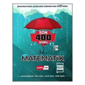 Gerçek Başarı 8. Sınıf Lgs Matematik Son 400 Soru Bankası