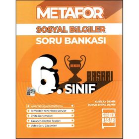Gerçek Başarı Yayınları 6. Sınıf Metafor Sosyal Bilgiler Soru Bankası