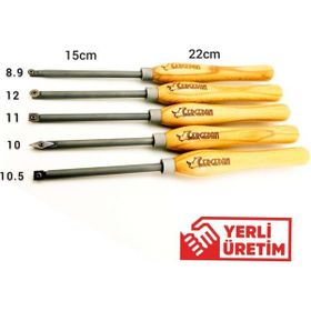 Gergedan Pro-10 5'li Detay Oyma Ahşap Torna Bıçak Seti