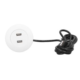 gernie Beyaz Gömme Ev Kullanımı Için Devre Korumalı Çift USB Şarj Soketi