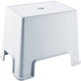 Geseus Çelik Ayna Lüx Çok Amaçlı Tabure Beyaz Banyo Taburesi