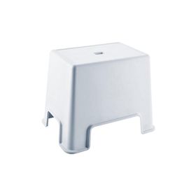 Geseus Çelik Ayna Lüx Çok Amaçlı Tabure Beyaz Banyo Taburesi