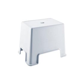 Geseus Çelik Ayna Lüx Çok Amaçlı Tabure Beyaz Banyo Taburesi