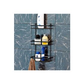 Geseus Mat Siyah ES065H Banyo Rafı