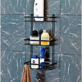 Geseus Mat Siyah ES065H Banyo Rafı
