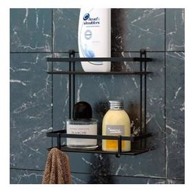 Geseus Mat Siyah ES067H Banyo Rafı