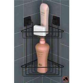 Geseus Siyah EF257S Banyo Rafı