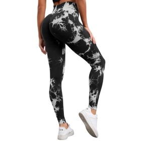 Getervb Scrunch Butt Push Up Jogging Yüksel Bel Opak Dikişsiz C-Siyah Kadın Tayt