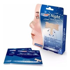 Getwell 8 Adet Night Burun Bandı Çift Etki Horlamaya Karşı Burun Bandı
