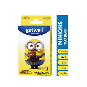 Getwell Minions Minyonlar 15 Adet Lisanslı Yara Bandı