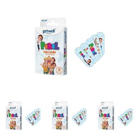 Getwell Pırıl 19x56 mm 15'li 4'lü Paket Lisans Yara Bandı