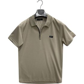 Gewer 6818 Fermuarlı Yakalı Slim Fit Kısa Kol Erkek Tişört