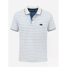 Gewer 7702 Slim Fit Erkek Polo Yaka Kısa Kol Çizgili Tişört