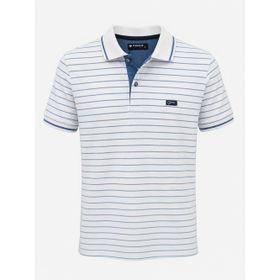 Gewer 7702 Slim Fit Erkek Polo Yaka Kısa Kol Çizgili Tişört