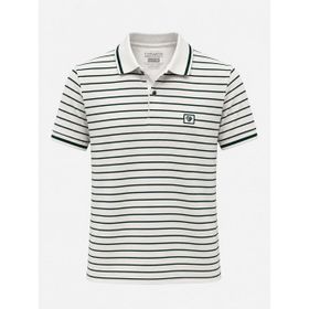 Gewer 7702 Slim Fit Erkek Polo Yaka Kısa Kol Çizgili Tişört