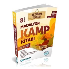 Gezegen Yayıncılık 8. Sınıf Madalyon Kamp Kitabı İlk Dönem Tekrarı