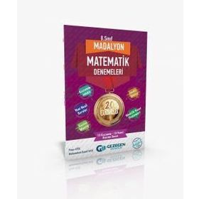Gezegen Yayıncılık 8. Sınıf Madalyon Matematik Denemeleri 20 Deneme