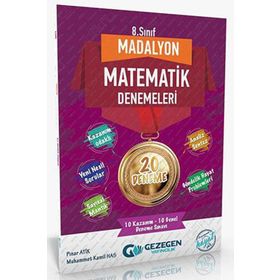 Gezegen Yayıncılık 8. Sınıf Madalyon Matematik Denemeleri 20 Deneme