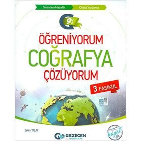 Gezegen Yayıncılık 9. Sınıf Coğrafya Öğreniyorum Çözüyorum