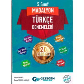 Gezegen Yayınları 5. Sınıf Madalyon 20'li Türkçe Denemeleri