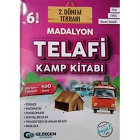 Gezegen Yayınları 6. Sınıf 2. Dönem Tekrarı Madalyon Telafi Kamp Kitabı