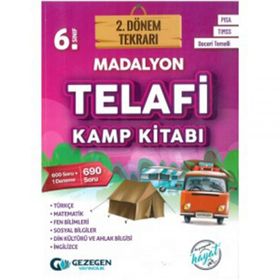 Gezegen Yayınları 6. Sınıf 2. Dönem Tekrarı Madalyon Telafi Kamp Kitabı