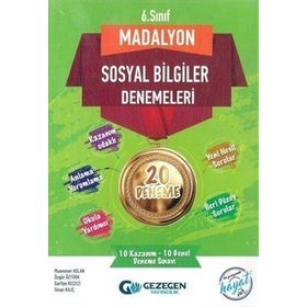Gezegen Yayınları 6. Sınıf Madalyon Sosyal Bilgiler Denemeleri 20 Deneme