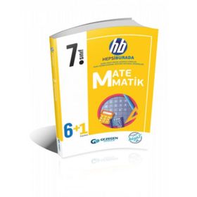 Gezegen Yayınları - 7. Sınıf Hb Serisi Matematik 6+1 Fasikül