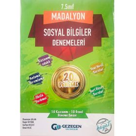 Gezegen Yayınları 7. Sınıf Madalyon Sosyal Bilgiler Denemeleri 20 Deneme
