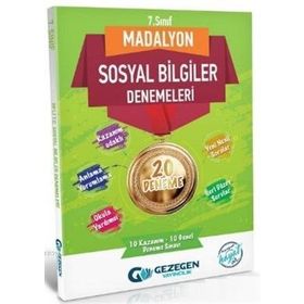 Gezegen Yayınları 7. Sınıf Madalyon Sosyal Bilgiler Denemeleri 20 Deneme