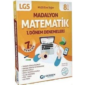 Gezegen Yayınları 8. Sınıf LGS 1. Dönem Matematik 7li Denemeleri