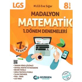 Gezegen Yayınları 8. Sınıf LGS 1. Dönem Matematik 7li Denemeleri