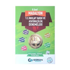 Gezegen Yayınları 8. Sınıf Madalyon 20'li İnkılap Tarihi Denemeleri