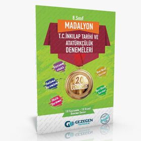 Gezegen Yayınları 8. Sınıf Madalyon 20'li İnkılap Tarihi Denemeleri