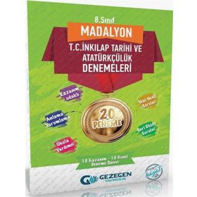 Gezegen Yayınları 8. Sınıf Madalyon 20'li İnkılap Tarihi Denemeleri