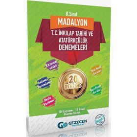 Gezegen Yayınları 8. Sınıf Madalyon 20'li İnkılap Tarihi Denemeleri