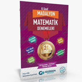 Gezegen Yayınları 8. Sınıf Madalyon Matematik 20 Deneme