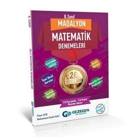 Gezegen Yayınları 8. Sınıf Madalyon Matematik 20 Deneme