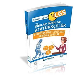Gezegen Yayınları LGS TC İnkılap Tarihi ve Atatürkçülük Sınavdan Önce Çözülmesi Gereken Sorular
