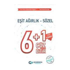 Gezegen Yayınları TYT Kampı Eşit Ağırlık Sözel 6+1 Çöz Bir Haftada Bitir